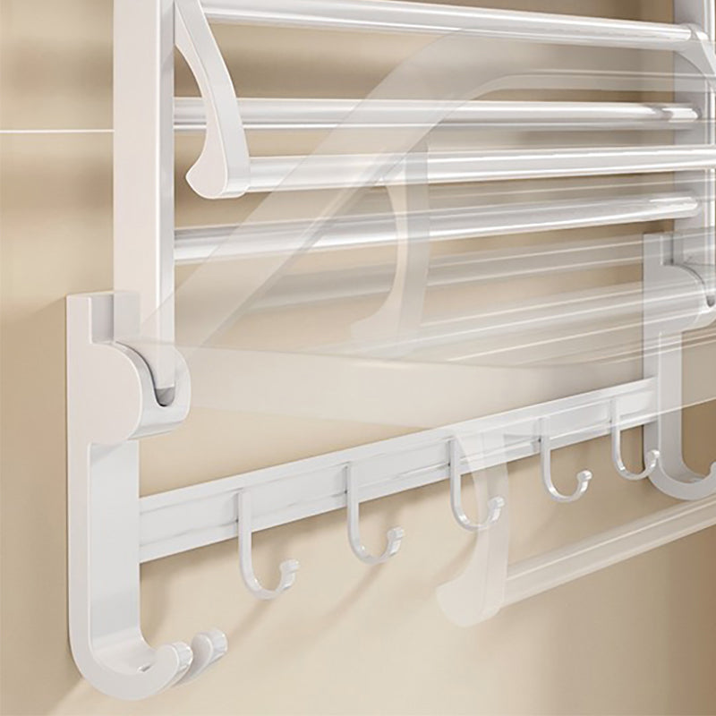BowLift | Modern Bathroom Hardware Set Towel Bar White Bath Shelf Bathroom Hardware Set