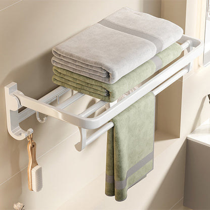 BowLift | Modern Bathroom Hardware Set Towel Bar White Bath Shelf Bathroom Hardware Set