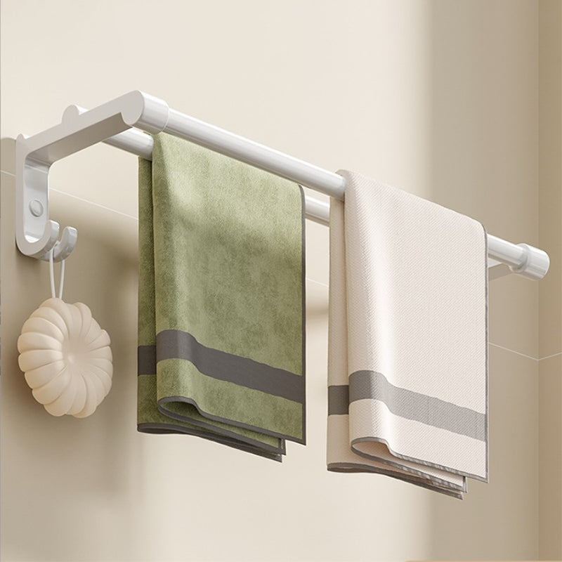 BowLift | Modern Bathroom Hardware Set Towel Bar White Bath Shelf Bathroom Hardware Set