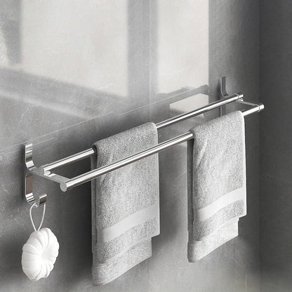 BowLift | Modern Polished Chrome Bathroom Accessories Set Bath Shelf/Towel Holder/Paper Holder included