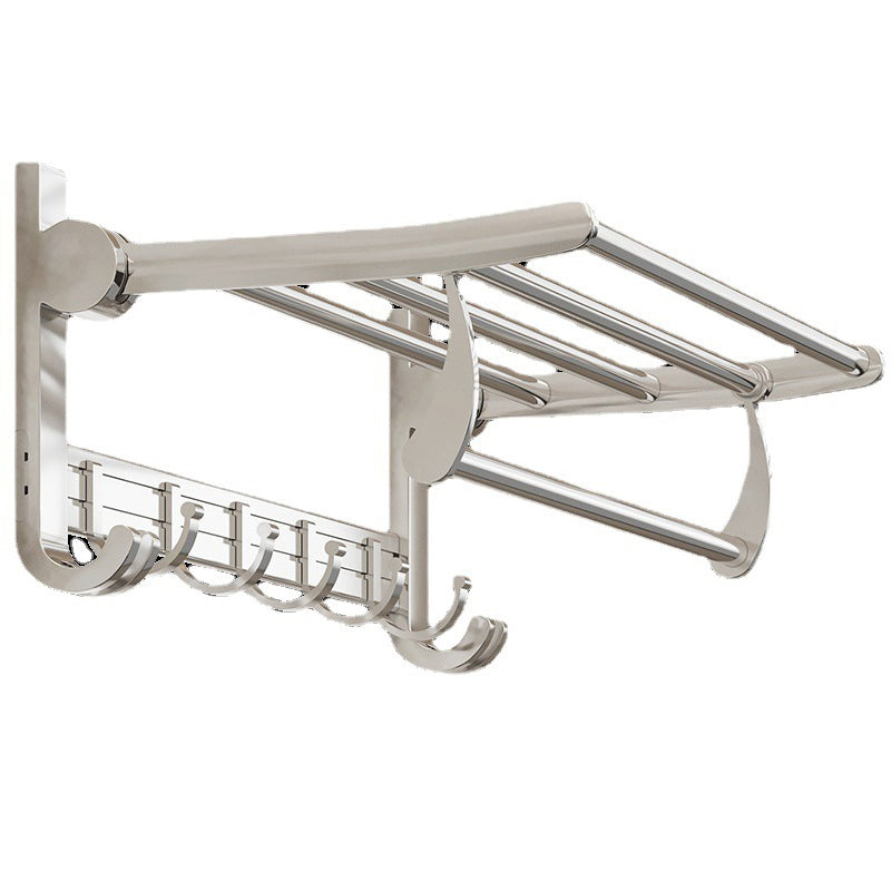 BowLift | Modern Polished Chrome Bathroom Accessories Set Bath Shelf/Towel Holder/Paper Holder included