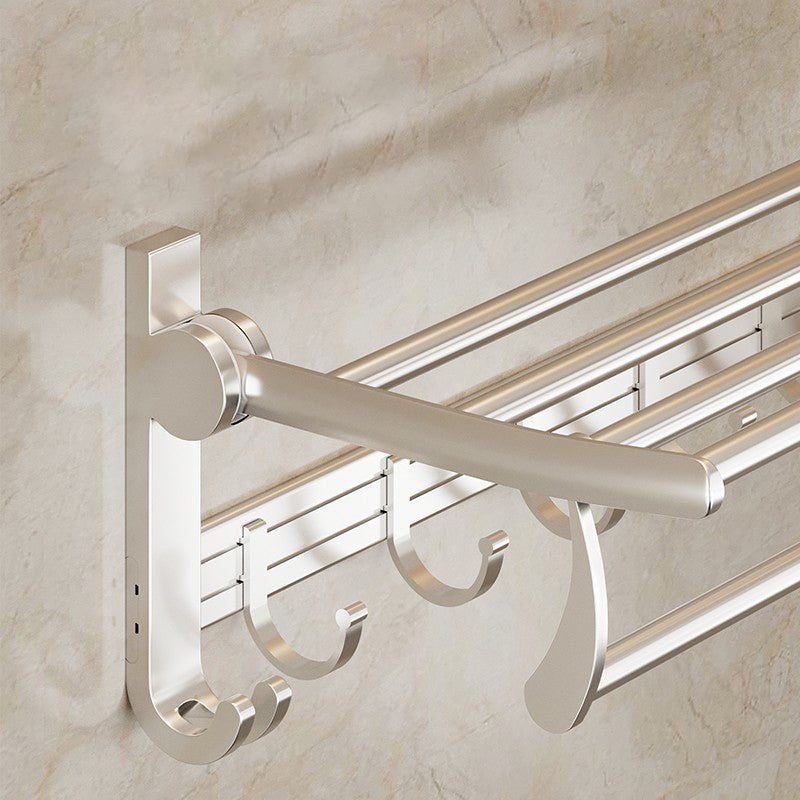 BowLift | Modern Polished Chrome Bathroom Accessories Set Bath Shelf/Towel Holder/Paper Holder included