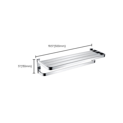 BowLift | Polished Chrome Modern Bathroom Accessory Set made of Stainless Steel Towel Holder/Soap Dish