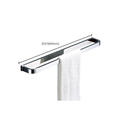 BowLift | Polished Chrome Modern Bathroom Accessory Set made of Stainless Steel Towel Holder/Soap Dish