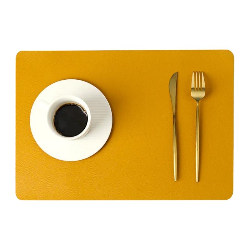Skanto | Modern Rectangular Waterproof PU Leather Placemats