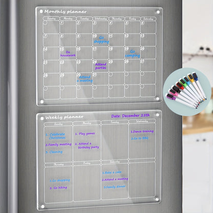 Skanto | Magnetic Fridge Planner [Permanently Reusable]
