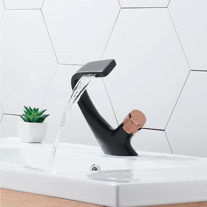 BowLift | Modern Center Connection Faucets Single Lever Faucets with Waterfall Spout