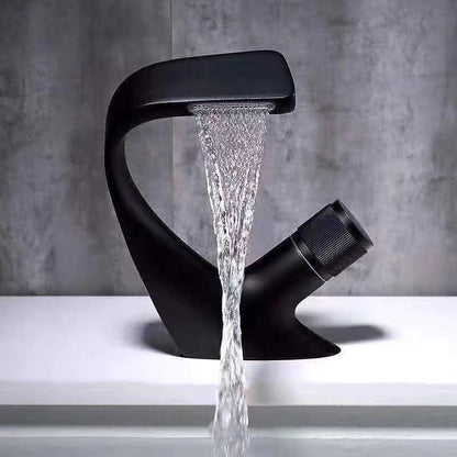 BowLift | Modern Center Connection Faucets Single Lever Faucets with Waterfall Spout