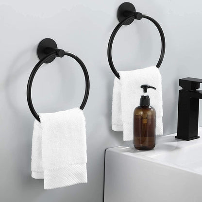 BowLift | Traditional Bathroom Hardware Accessory Set Towel Ring/Bathrobe Hook/Towel Bar