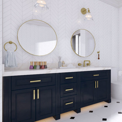 BowLift | Traditional Bathroom Hardware Accessory Set Towel Ring/Bathrobe Hook/Towel Bar