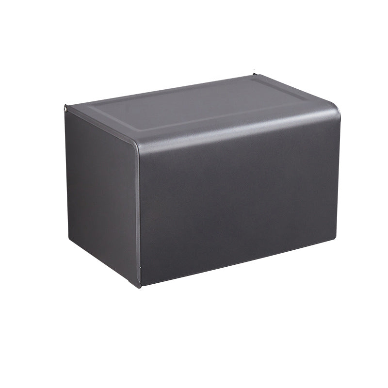 Modern Bathroom Accessory Set Matt Black/Grey Bathroom Shelf/Towel Holder & Paper Holder
