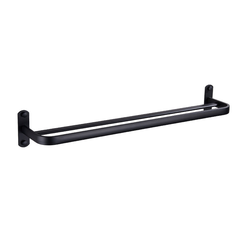 Modern Bathroom Accessory Set Matt Black/Grey Bathroom Shelf/Towel Holder & Paper Holder