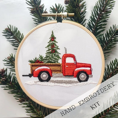 Skanto | Christmas Embroidery Kit DIY | Complete Homemade Decor Kit | 20 cm