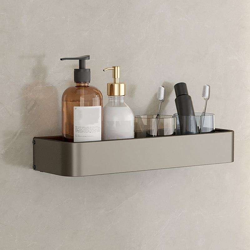 Skanto | Modern Aluminum Bathroom Accessory Set Gray Bathroom Shelf System