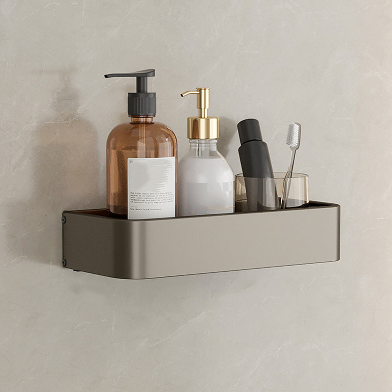 Skanto | Modern Aluminum Bathroom Accessory Set Gray Bathroom Shelf System