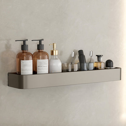 Kalsten | Contemporary Aluminum Bathroom Accessory Set Gray Bath Shelf