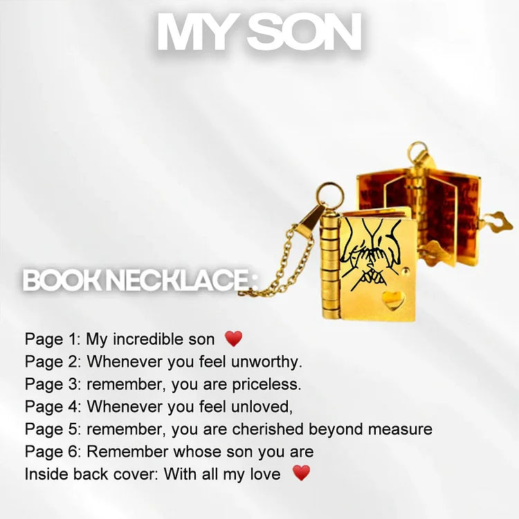 BowLift | Memory Book Hanger Necklace – Symbolic Jewelry with Loving Message