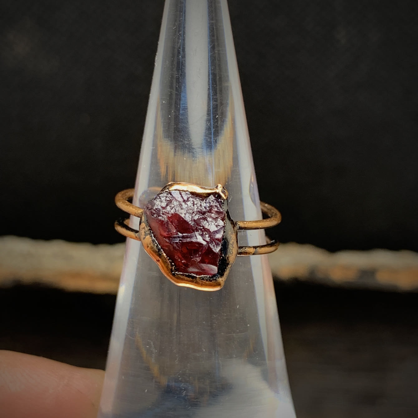 Skanto | Natural Raw Birthstone Ring - Selina