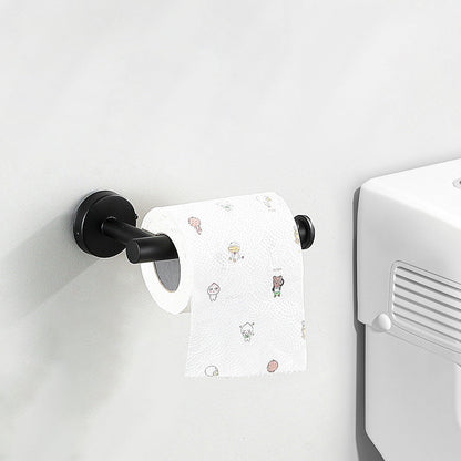 Modern bathroom accessory set made of brushed stainless steel, chrome-plated towel rail/ring & bathrobe hook