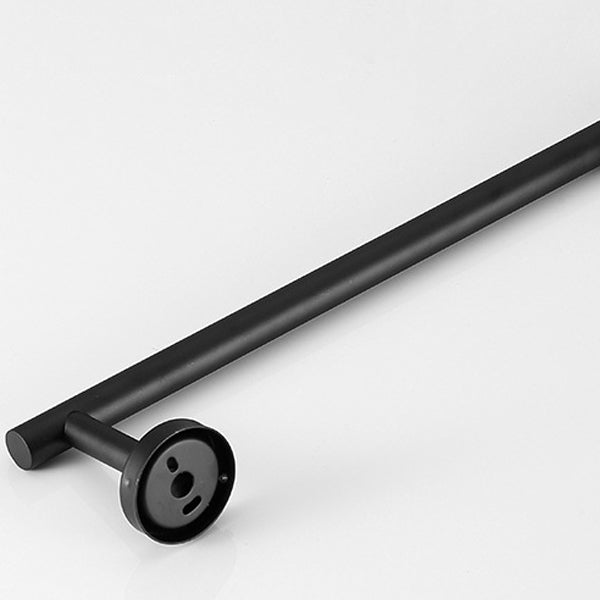 Modern bathroom accessory set made of brushed stainless steel, chrome-plated towel rail/ring & bathrobe hook