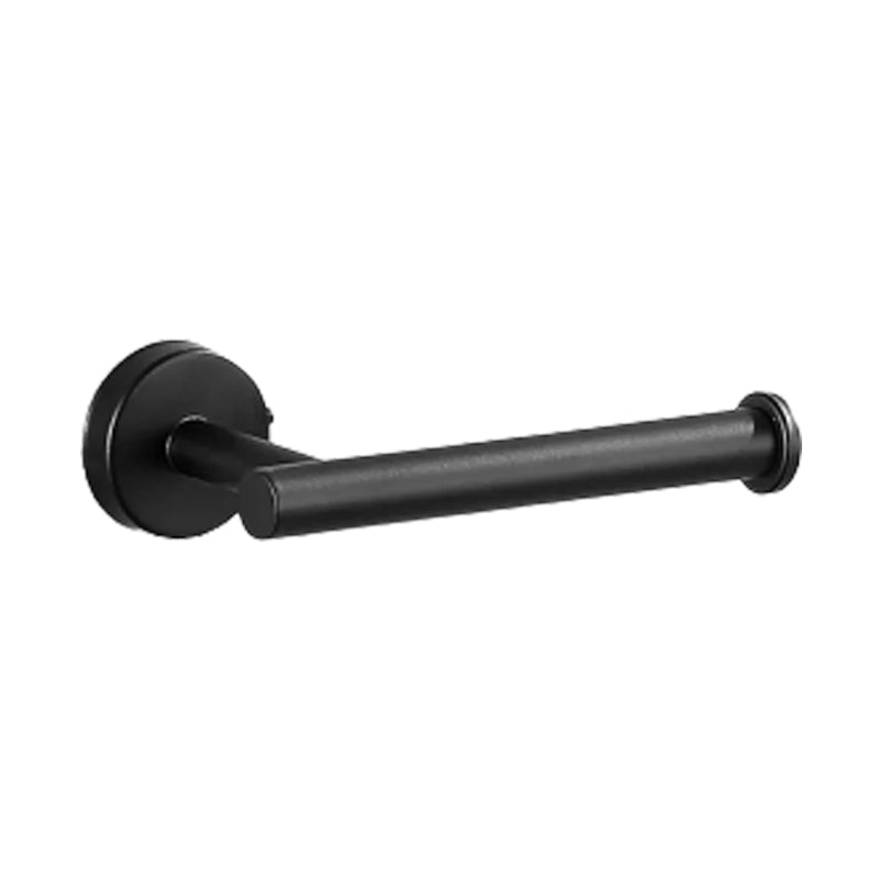 Modern bathroom accessory set made of brushed stainless steel, chrome-plated towel rail/ring & bathrobe hook