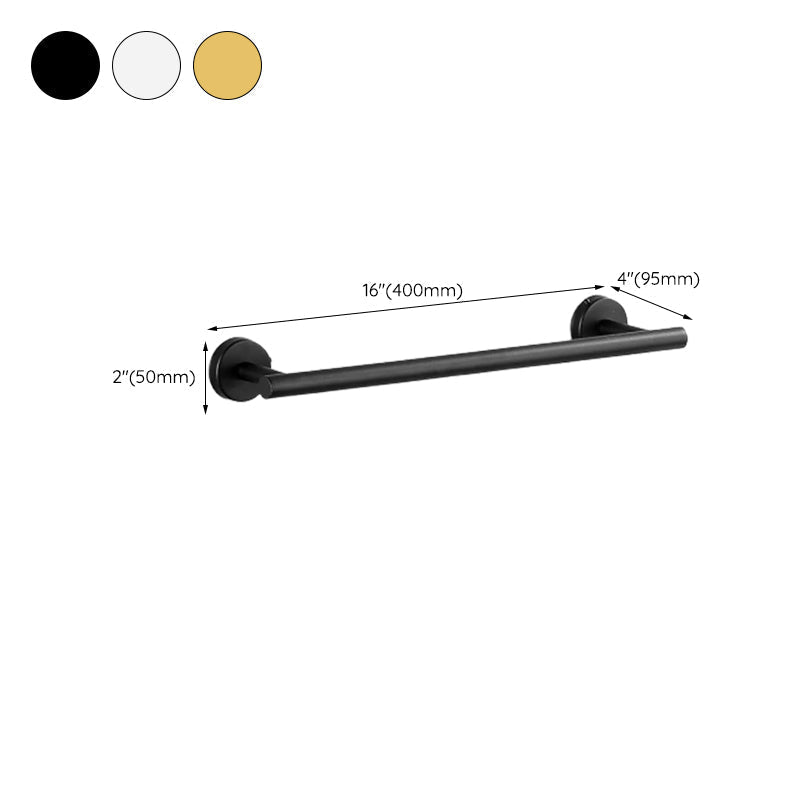 Modern bathroom accessory set made of brushed stainless steel, chrome-plated towel rail/ring & bathrobe hook