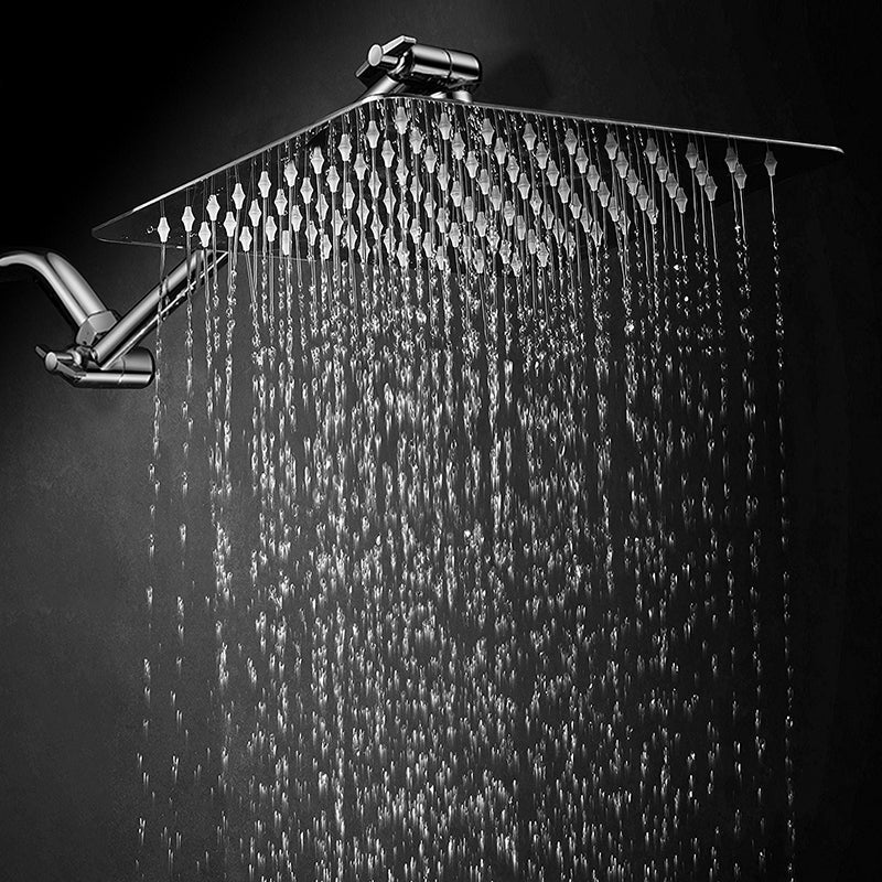 BowLift | Contemporary Shower Combo Fixed Shower Head Stainless Steel Wall Mount Square Shower Head