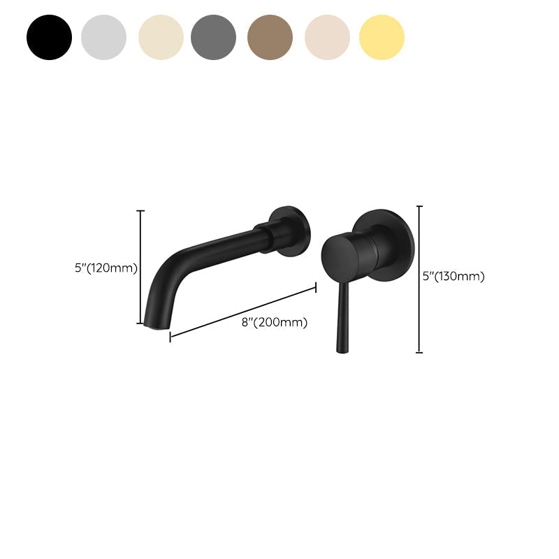 Wall-mounted single-lever mixer for the bathroom