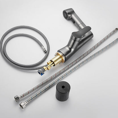 Kalsten | Extendable Vessel Water Tap Modern Sink Faucet with a Lever Handle