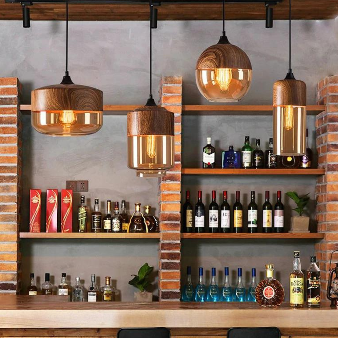 BowLift | Stylish Scandinavian Wooden Ceiling Lamp - NordLuna