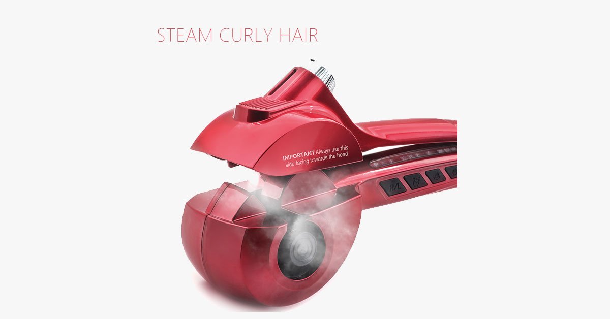 BowLift | New Generation Ceramic Automatic Hair Steam Curler – Curls for Beach Waves and Much More