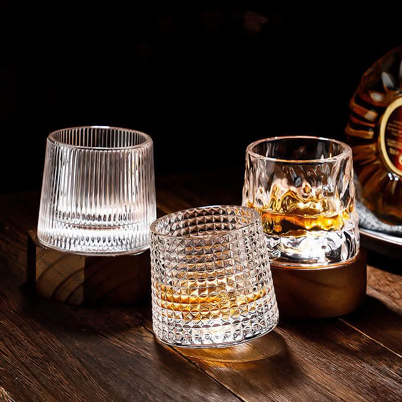 Skanto | Spinning Japanese Edo Whiskey Glass Set