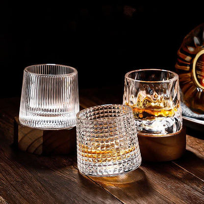 Skanto | Spinning Japanese Edo Whiskey Glass Set