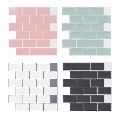 BowLift | Simple Peel & Stick Tile Scratch-Resistant Plastic Peel and Stick Subway Tile for Shower