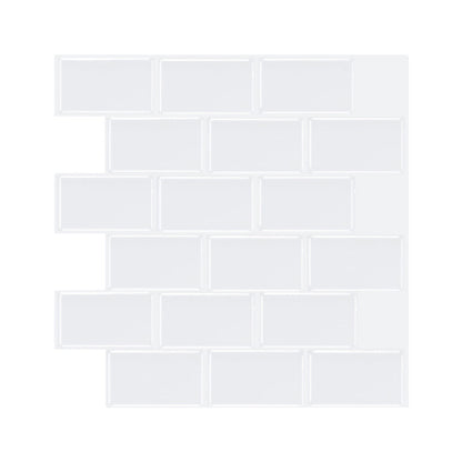 BowLift | Simple Peel & Stick Tile Scratch-Resistant Plastic Peel and Stick Subway Tile for Shower