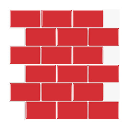 BowLift | Simple Peel & Stick Tile Scratch-Resistant Plastic Peel and Stick Subway Tile for Shower