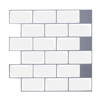 BowLift | Simple Peel & Stick Tile Scratch-Resistant Plastic Peel and Stick Subway Tile for Shower