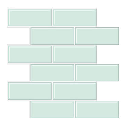 BowLift | Tile Peel & Stick Rectangle Waterproof Solid Plastic Peel & Stick Subway Tile for Shower