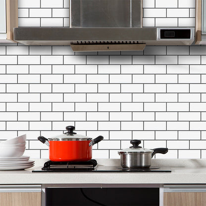 BowLift | Tile Peel & Stick Rectangle Waterproof Solid Plastic Peel & Stick Subway Tile for Shower