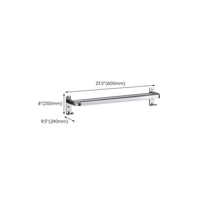 BowLift | Polished Chrome Modern Bathroom Accessory Set in Stainless Steel with Bath Shelf/Towel Bar