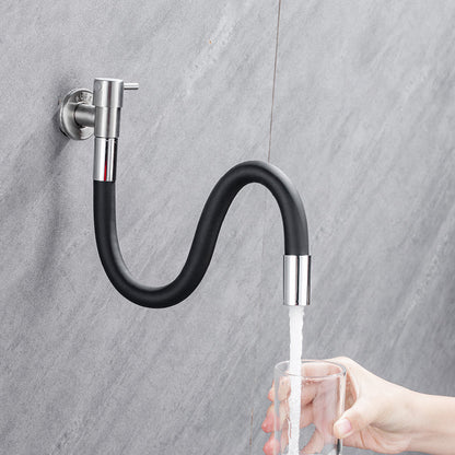Skanto | Modern Wall-Mounted Bath Faucet with Stainless Steel Levers