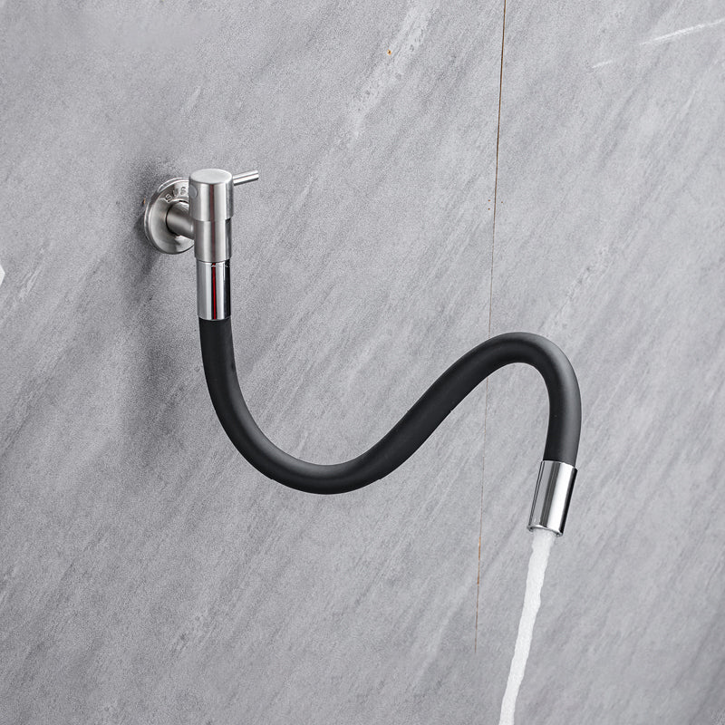 Skanto | Modern Wall-Mounted Bath Faucet with Stainless Steel Levers