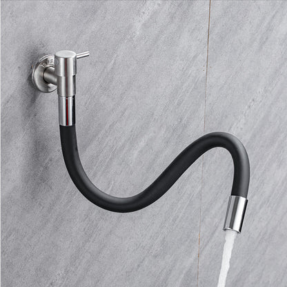 Skanto | Modern Wall-Mounted Bath Faucet with Stainless Steel Levers