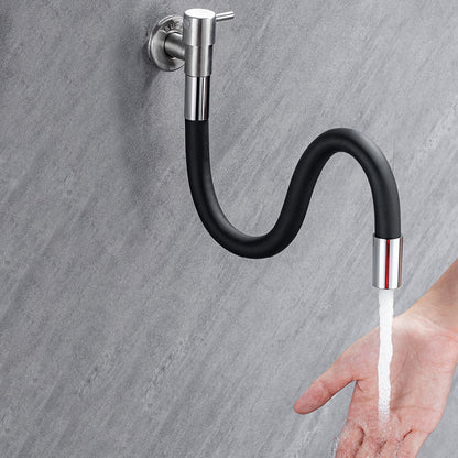Skanto | Modern Wall-Mounted Bath Faucet with Stainless Steel Levers