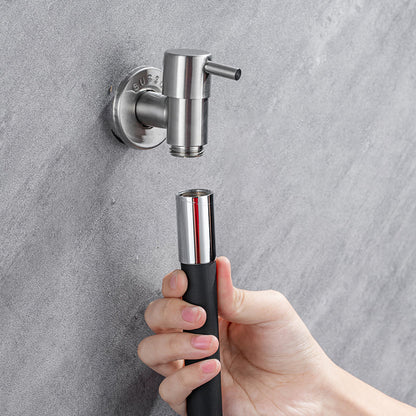 Skanto | Modern Wall-Mounted Bath Faucet with Stainless Steel Levers