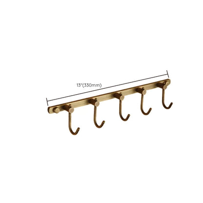 BowLift | Worn Brass Traditional Bathroom Set with Bath Shelf/Paper Holder & Towel Bar