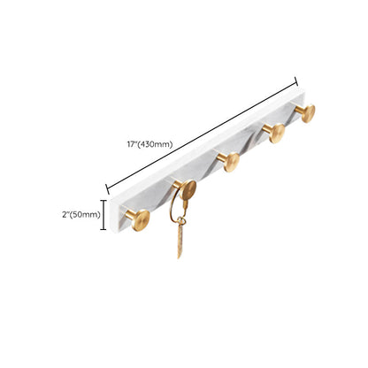 BowLift | Brushed Brass Bathroom Accessory Set Metal & Marble Bathroom Hardware Set with Bathtub Shelf