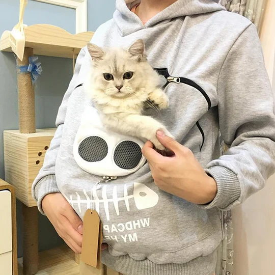 Skanto | Cat Lover Hoodie Pouch - Perfect Pet Gift