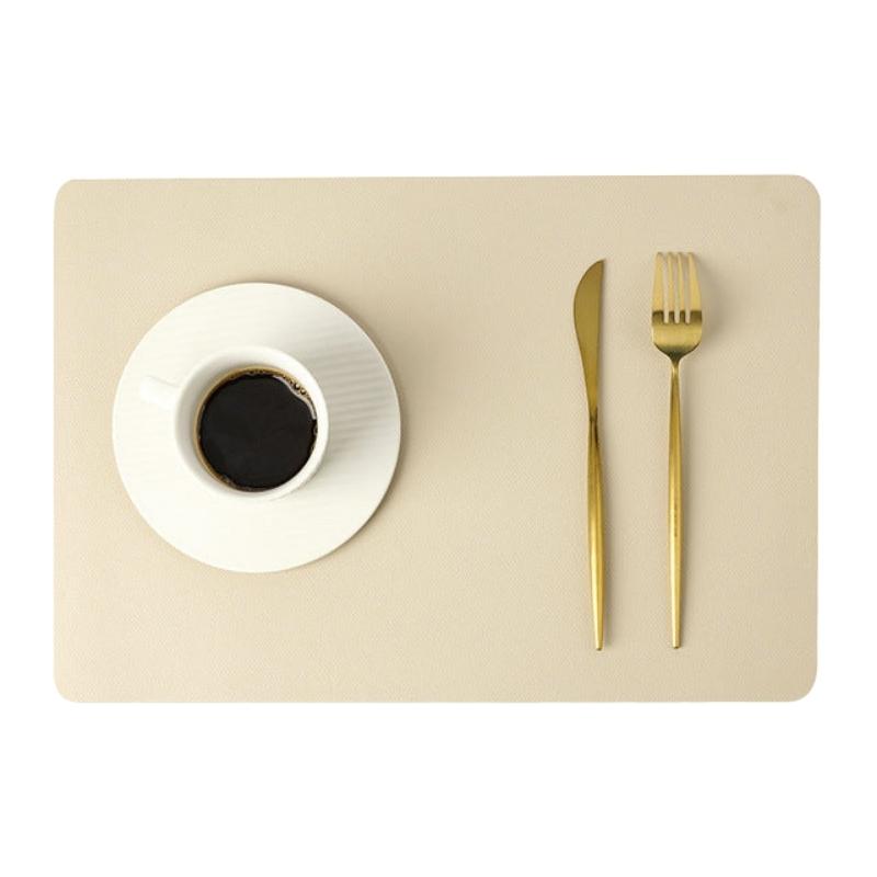 Skanto | Modern Rectangular Waterproof PU Leather Placemats