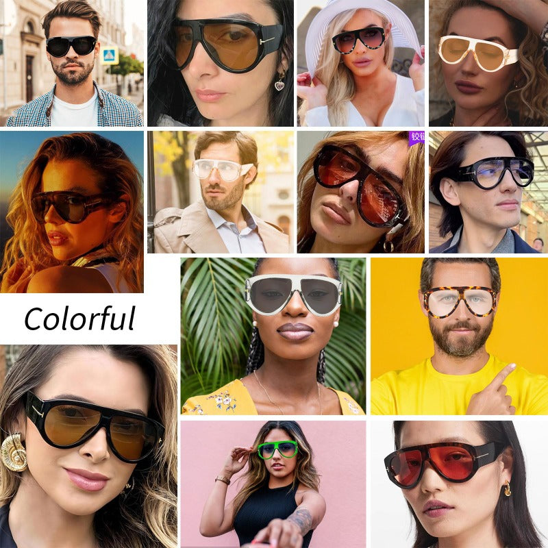 Oversized UV400 Aviator Sunglasses Bowlift
